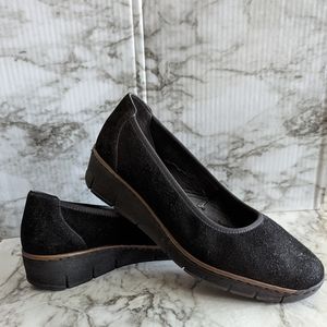 Rieker Black Suede Shoes size 41